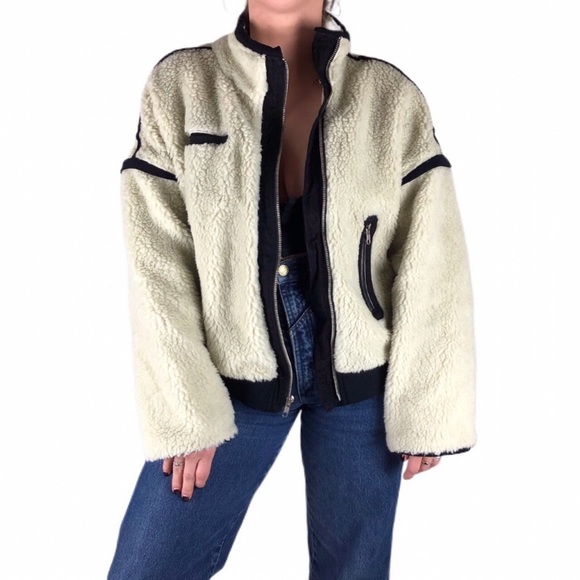 Mcguire Larousse Sherpa Jacket in Cream - Picture 7 of 8
